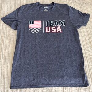 Fanatics Heather Blue Team USA Olympic Tee